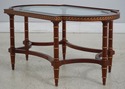 L74100: JOHN WIDDICOMB Neoclassical Glass Top Coff
