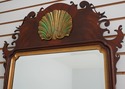 41741: SOUTHAMPTON Chippendale Mahogany Beveled Gl