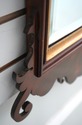 41741: SOUTHAMPTON Chippendale Mahogany Beveled Gl