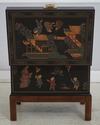 74156: DREXEL Chinoiserie Decorated Lift Top Box S