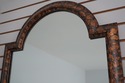 41760: LABARGE Faux Tortoise Finish Tombstone Mirr