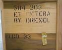 74155: DREXEL Chinoiserie Decorated 1 Drawer Conso