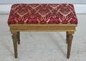 L74102: Pair of Red & Gold French Louis XVI Ottoma