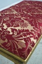 L74102: Pair of Red & Gold French Louis XVI Ottoma