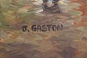 F74191: J. GASTON Paris Street Oil Painting On Can
