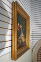 F41710: Framed Oil On Canvas Painting Of Cats