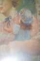 F41698: Gold Framed Print Of Girl w. Doll - Signed