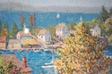 F41729: Impressionist Autumn Leaves Serigraph - Si