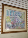 F41730: ELIZABETH BERRY Framed Watercolor Of House