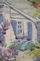 F41730: ELIZABETH BERRY Framed Watercolor Of House