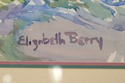 F41730: ELIZABETH BERRY Framed Watercolor Of House