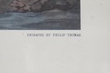F54644: Vintage Framed Engraving Print Of Horses &