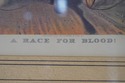 F54652: Vintage Currier & Ives Horse Race Colored 