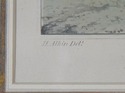 F54657: Vintage Framed Engraving Of Horse & Dog Hu
