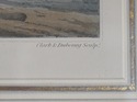 F54657: Vintage Framed Engraving Of Horse & Dog Hu