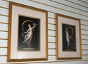 F54653: Pair Of Framed & Matted Dancing Ballerina 