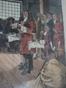 F54658: William Penn Framed Engraving Print Harper