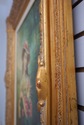 F74131: Girl With Flowers Framed Oil on Canvas Pai