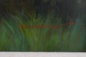 F74131: Girl With Flowers Framed Oil on Canvas Pai