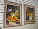 F39697/98: Pair Of Oil On Canvas Of Still Life Sun