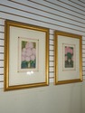 F41722: Pair Of Pink Flowers Still Life Artwork - 