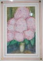 F41722: Pair Of Pink Flowers Still Life Artwork - 