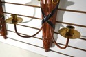 F74059: Pair MAITLAND SMITH Regency Iron & Brass C