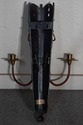 F74059: Pair MAITLAND SMITH Regency Iron & Brass C