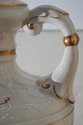 F74075: Pair SEVRES Style Gold Gilt Floral Motif P