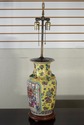 F74079: Pair Chinese Familia Rose Decorated Table 