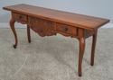 60961EC: DREXEL Country French Walnut 3 Drawer Sof