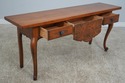 60961EC: DREXEL Country French Walnut 3 Drawer Sof