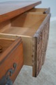 60961EC: DREXEL Country French Walnut 3 Drawer Sof