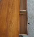 60961EC: DREXEL Country French Walnut 3 Drawer Sof