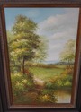 F60890EC: Artist Signed Framed Oil Painting On Can