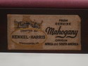 69502: HENKEL HARRIS Mahogany Chippendale Style Be