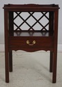 69498: Pair Of HENKEL HARRIS Mahogany 1 Drawer Nig