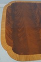 L69440: KARGES Banded Mahogany Duncan Phyfe Dining