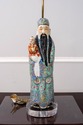 F69457: Vintage Chinese Polychrome Porcelain Immor