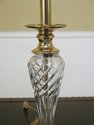 F47761EC: Quality Crystal & Brass Table Lamp