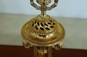 F32043EC: Regency Style Brass Table Lamp w. Black 