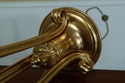 F32043EC: Regency Style Brass Table Lamp w. Black 