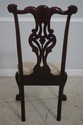 65222EC: Pair Antique Ornately Carved Mahogany Chi