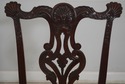 65222EC: Pair Antique Ornately Carved Mahogany Chi