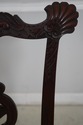 65222EC: Pair Antique Ornately Carved Mahogany Chi