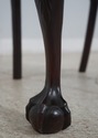 65222EC: Pair Antique Ornately Carved Mahogany Chi