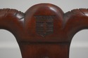 65222EC: Pair Antique Ornately Carved Mahogany Chi