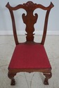 65223EC: Pair Bench Made Chippendale Mahogany Side