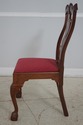 65223EC: Pair Bench Made Chippendale Mahogany Side