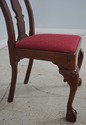 65223EC: Pair Bench Made Chippendale Mahogany Side